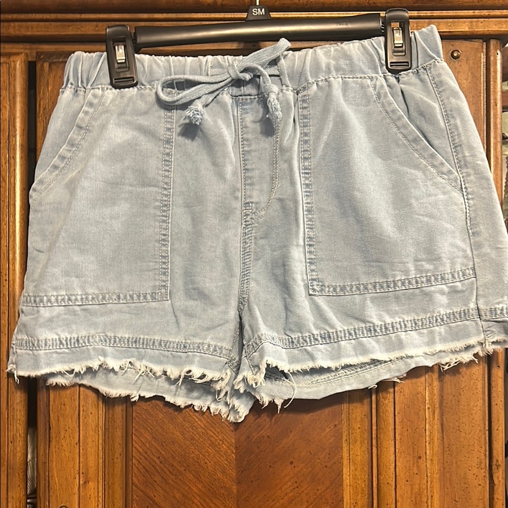 Light Blue Denim Women's Shorts